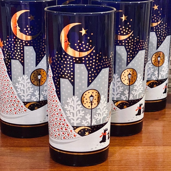 🎄🌟5xHP🌟Noritake Night Before Christmas Tumblers. - Picture 3 of 6